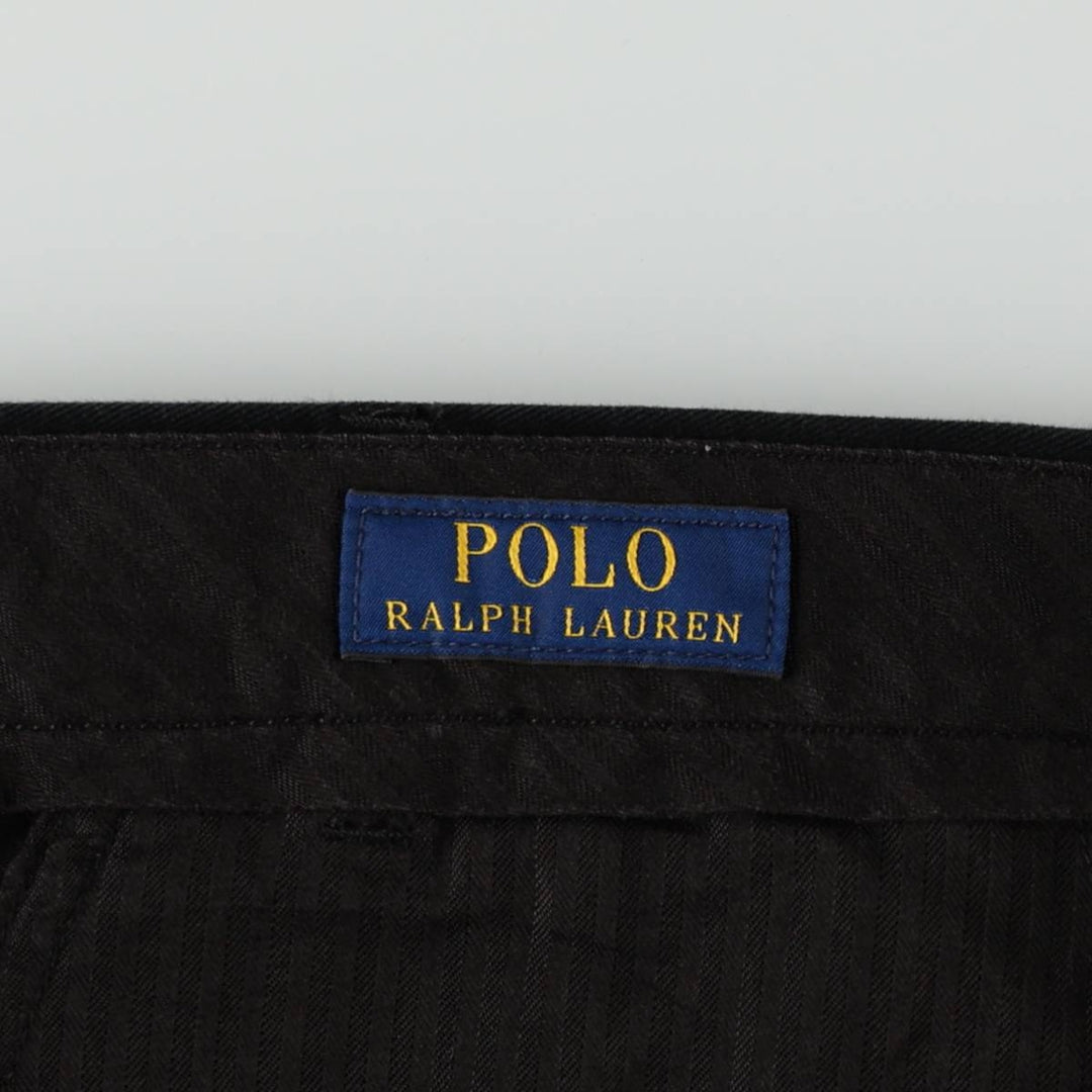 Ralph Lauren POLO RALPH LAUREN Chino Pants Men's W35 equivalent cotton black type Vintage Second Hand