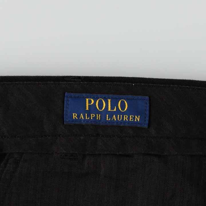 Ralph Lauren POLO RALPH LAUREN Chino Pants Men's W35 equivalent cotton black type Vintage Second Hand
