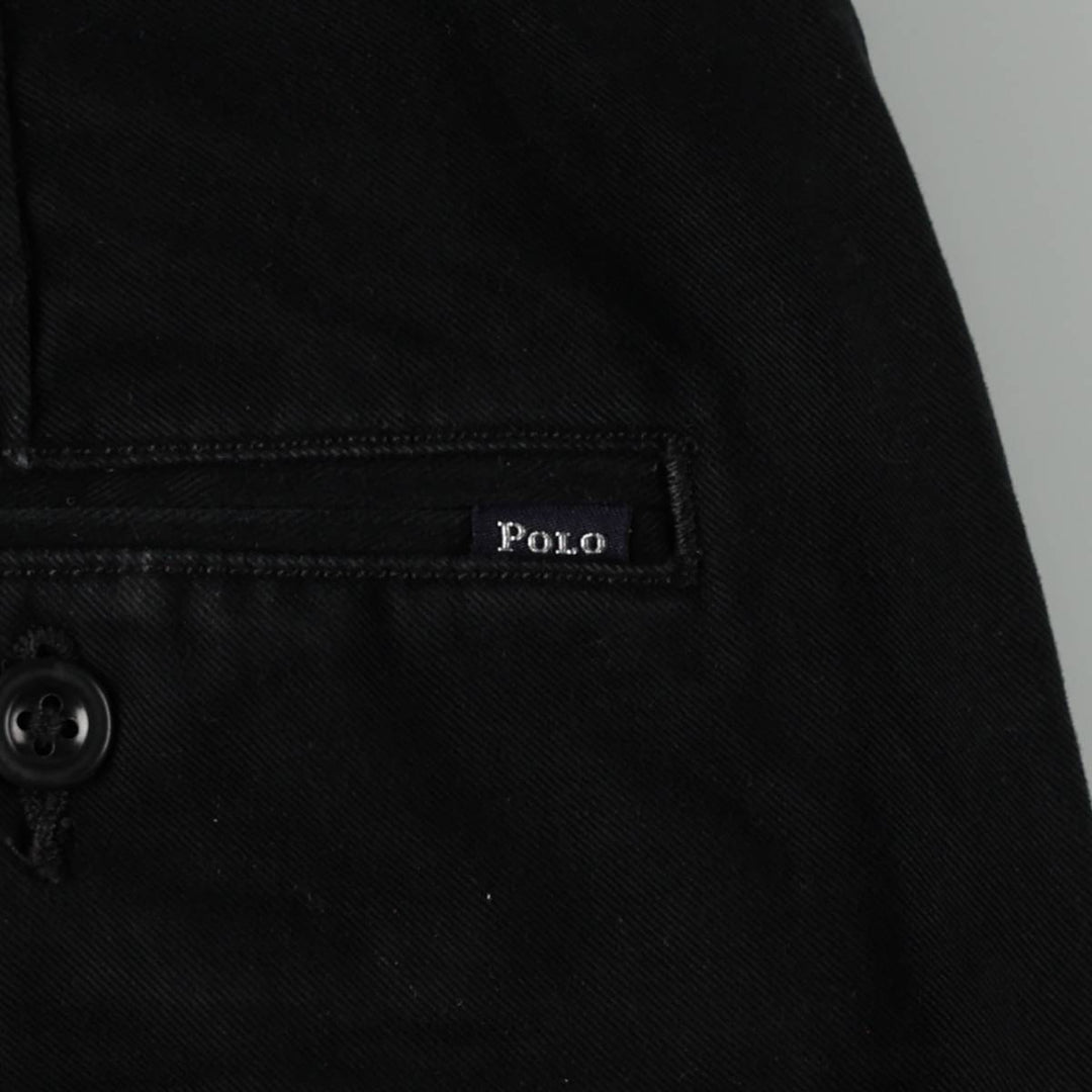 Ralph Lauren POLO RALPH LAUREN Chino Pants Men's W35 equivalent cotton black type Vintage Second Hand