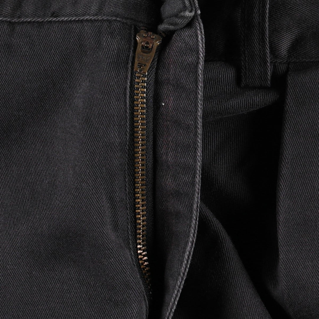 Ralph Lauren POLO by Ralph Lauren ANDREW PANT Two-pleat chino pants for men, equivalent to W33 cotton navy blue type Vintage Second Hand