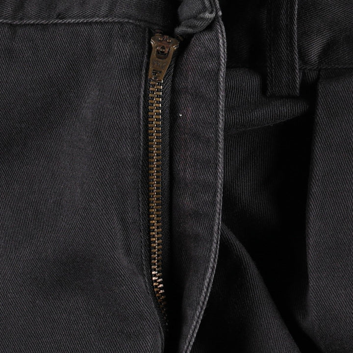 Ralph Lauren POLO by Ralph Lauren ANDREW PANT Two-pleat chino pants for men, equivalent to W33 cotton navy blue type Vintage Second Hand
