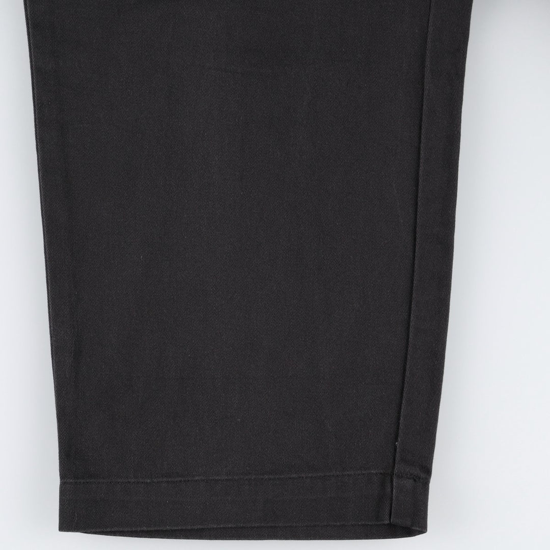 Ralph Lauren POLO by Ralph Lauren ANDREW PANT Two-pleat chino pants for men, equivalent to W33 cotton navy blue type Vintage Second Hand