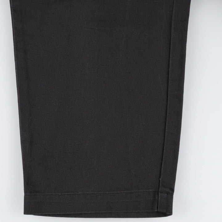 Ralph Lauren POLO by Ralph Lauren ANDREW PANT Two-pleat chino pants for men, equivalent to W33 cotton navy blue type Vintage Second Hand
