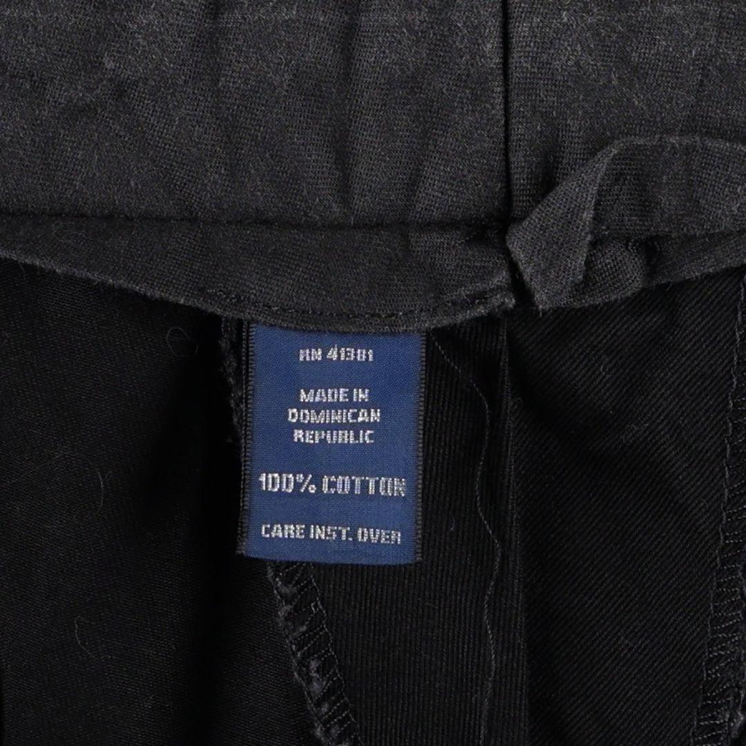 Ralph Lauren POLO by Ralph Lauren Two-pleat Chino Pants for Men, W35 cotton black type Vintage Second Hand