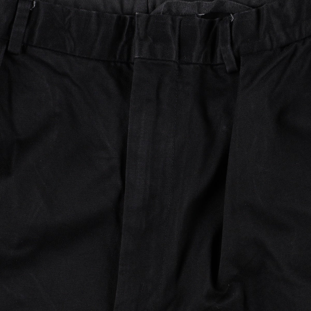 Ralph Lauren POLO by Ralph Lauren Two-pleat Chino Pants for Men, W35 cotton black type Vintage Second Hand