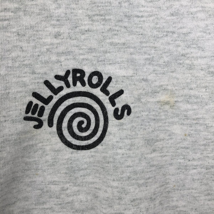 90'S Fruit of the Loom printed T-shirt, made in the USA, men's XL size, vintage cotton gray type Vintage Second Hand