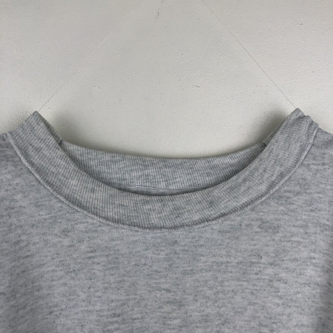 90'S Fruit of the Loom printed T-shirt, made in the USA, men's XL size, vintage cotton gray type Vintage Second Hand