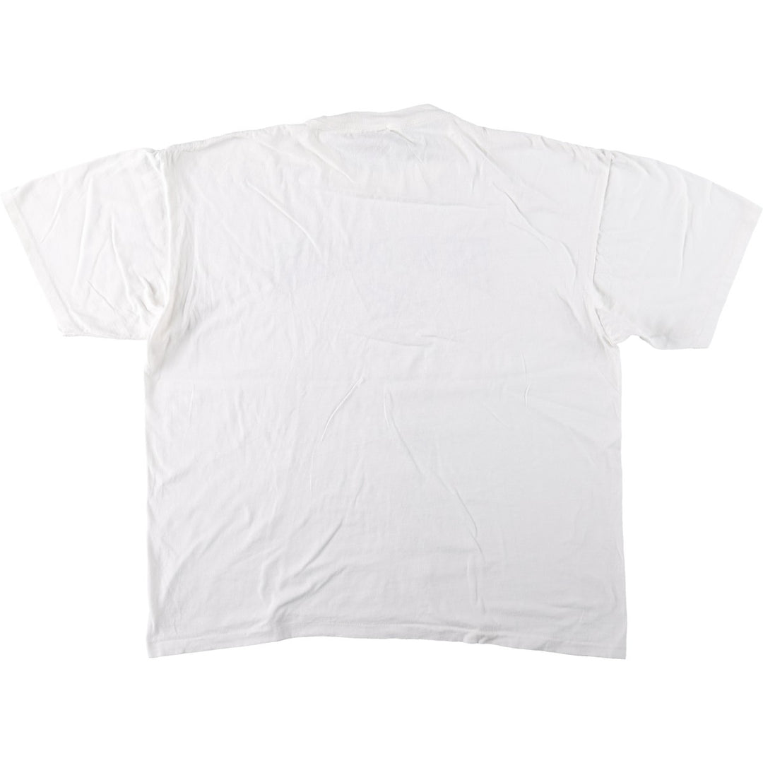90'S ONEITA POWER-T Printed T-shirt Made in USA Men's XL Vintage cotton white type Vintage Second Hand