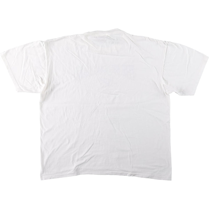 90'S ONEITA POWER-T Printed T-shirt Made in USA Men's XL Vintage cotton white type Vintage Second Hand