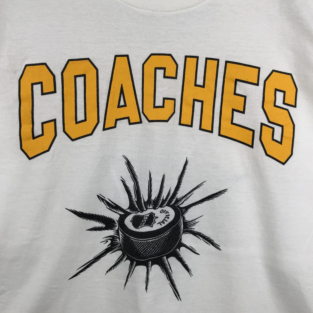 90'S Hanes BEEFY-T Printed T-shirt Made in USA Men's XL Vintage cotton white type Vintage Second Hand