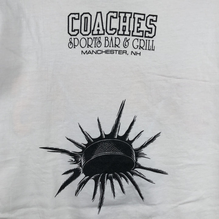 90'S Hanes BEEFY-T Printed T-shirt Made in USA Men's XL Vintage cotton white type Vintage Second Hand