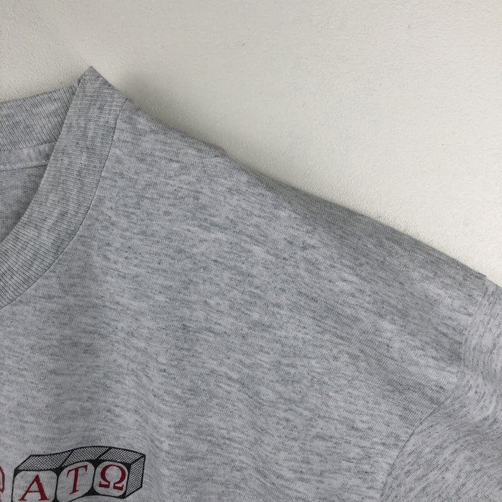 90'S Fruit of the Loom print T-shirt, Made in USA, Men's XL cotton gray type Vintage Second Hand