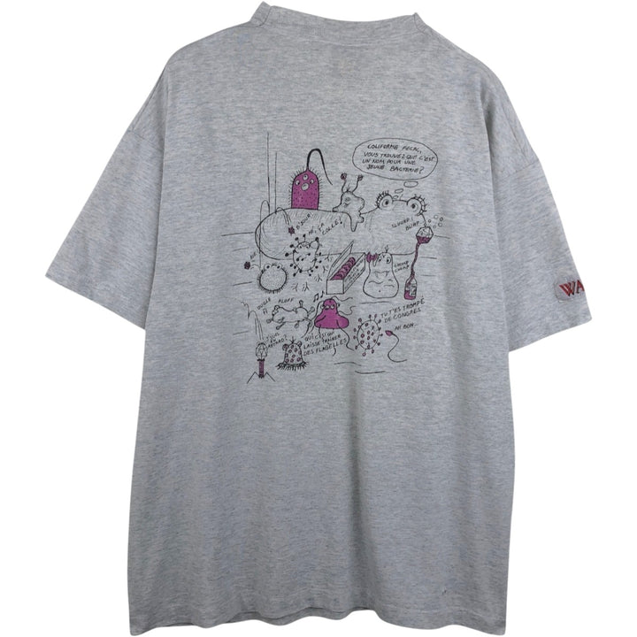 90'S Fruit of the Loom Best Printed T-shirt, Men's XL, Vintage cotton gray type Vintage Second Hand