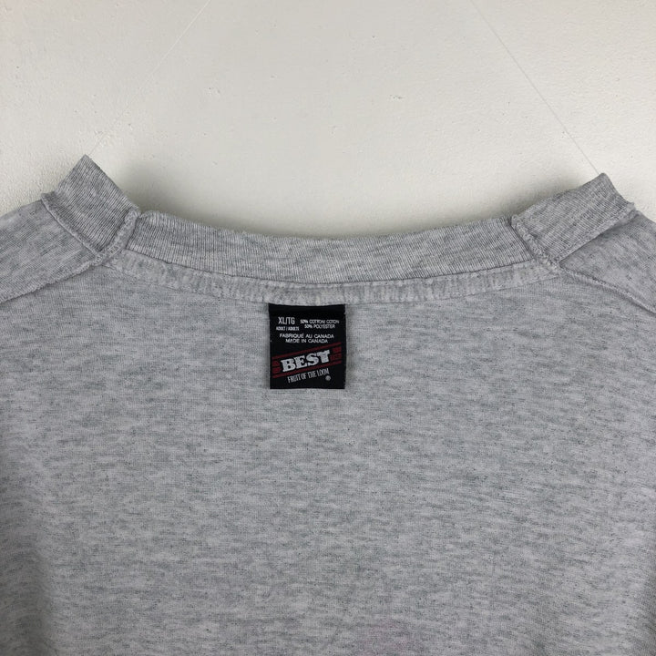 90'S Fruit of the Loom Best Printed T-shirt, Men's XL, Vintage cotton gray type Vintage Second Hand