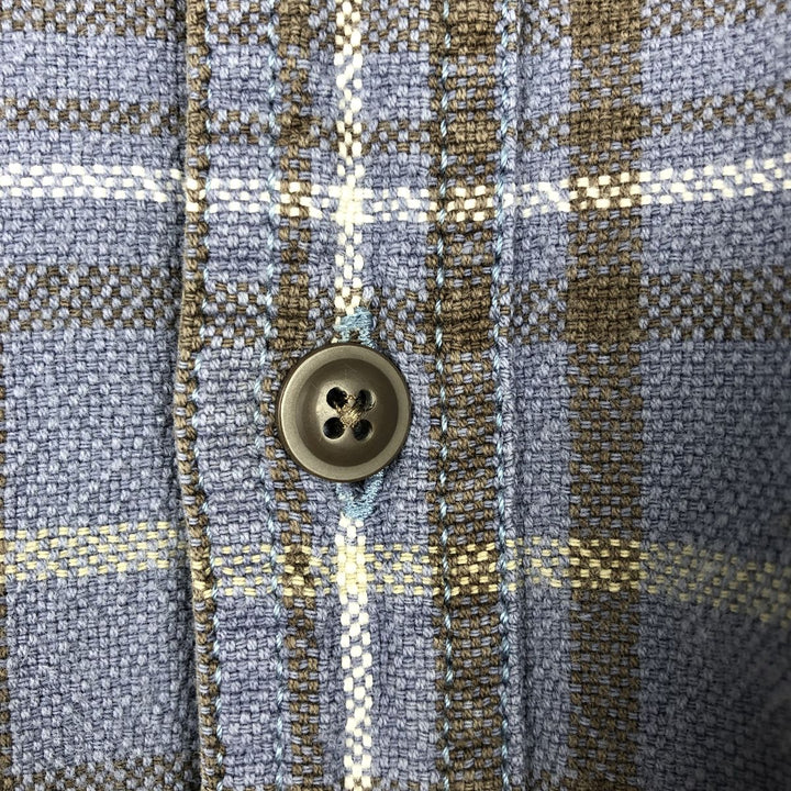 1990'S Levi's 60523-4909 Long-Sleeve Cotton Check Shirt, Men's Size L (approx.), Vintage cotton blue type Vintage Second Hand