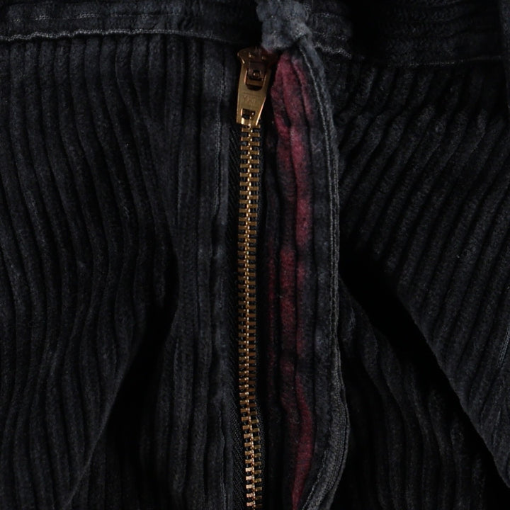 HAGGAR black label two-pleat wide-wale corduroy pants, men's size W34 (approx.) cotton navy blue type Vintage Second Hand
