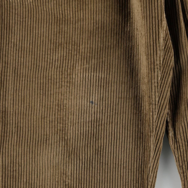 90'S Dockers khakis wide-wale corduroy pants with two pleats, men's size W34 equivalent, vintage. cotton Khaki type brown Vintage Second Hand