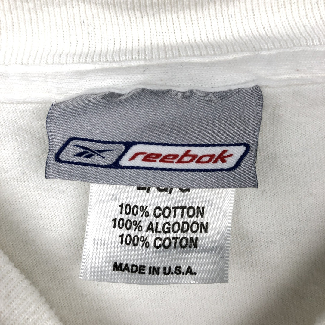 90'S Reebok NFL Las Vegas Raiders Long-Sleeve T-Shirt, Made in USA, Men's Size L (Equivalent), Vintage cotton white type Vintage Second Hand