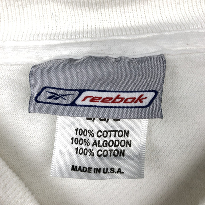 90'S Reebok NFL Las Vegas Raiders Long-Sleeve T-Shirt, Made in USA, Men's Size L (Equivalent), Vintage cotton white type Vintage Second Hand
