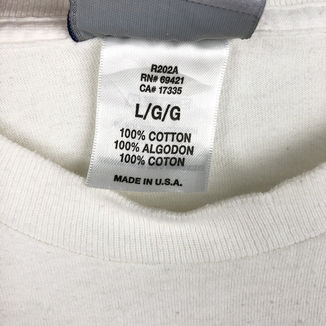 90'S Reebok NFL Las Vegas Raiders Long-Sleeve T-Shirt, Made in USA, Men's Size L (Equivalent), Vintage cotton white type Vintage Second Hand