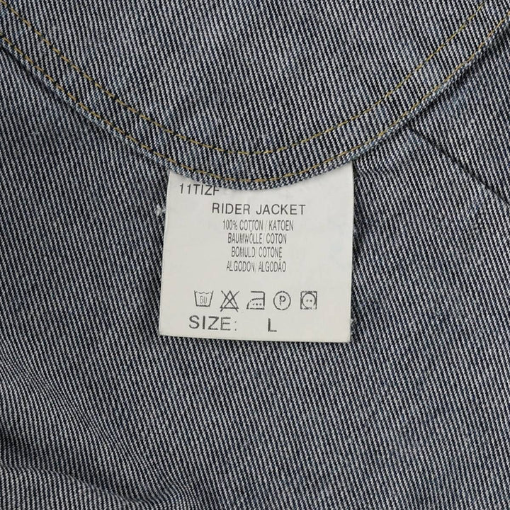 2000'S Lee RIDER JACKET Denim Jacket (Men's Size L) cotton blue type Vintage Second Hand