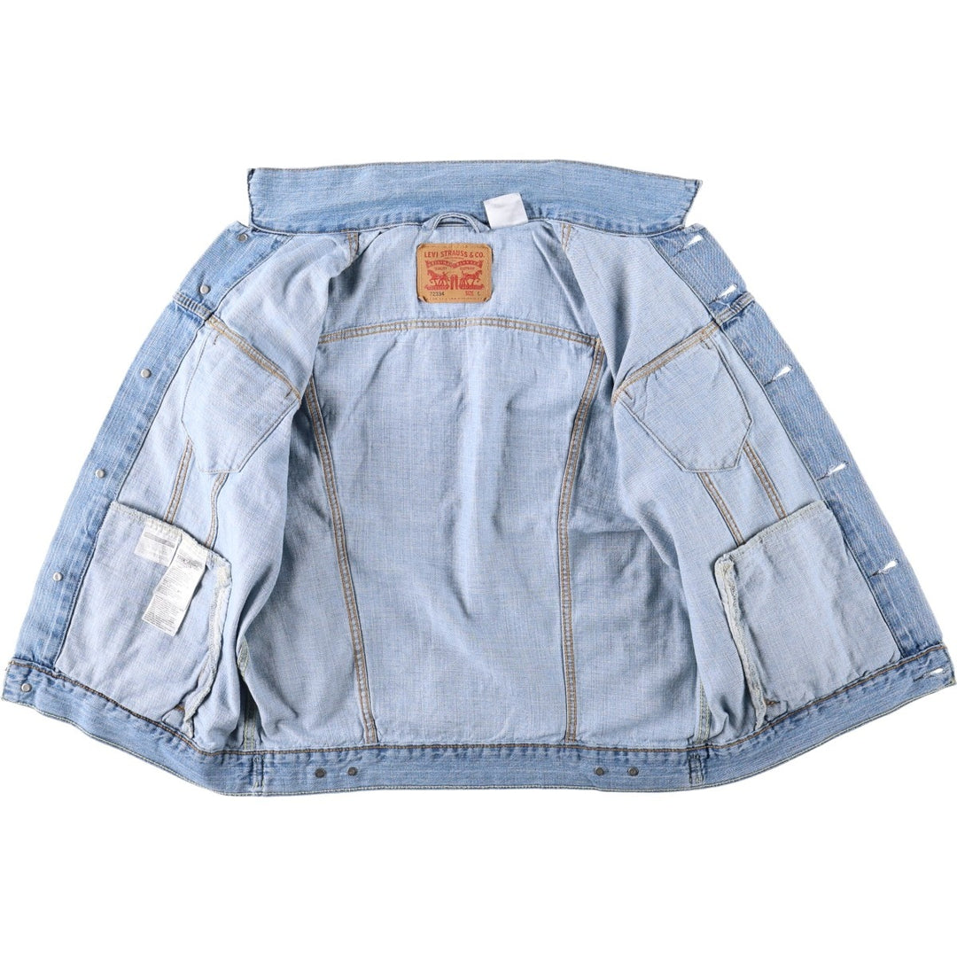 Levi's 72334-0002 Denim Jacket (Men's Size L) cotton blue type Vintage Second Hand