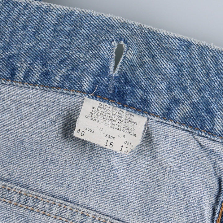 Levi's 75505-0212 Denim Jacket (Men's Size M) cotton blue type Vintage Second Hand