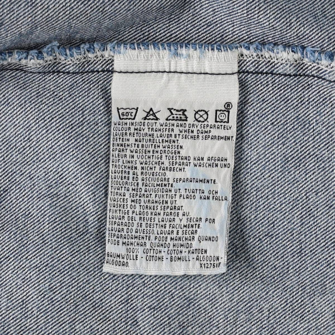 1990'S Levi's 70503 02 Denim Jacket, Made in USA, Men's Size S (Equivalent), Vintage cotton blue type Vintage Second Hand