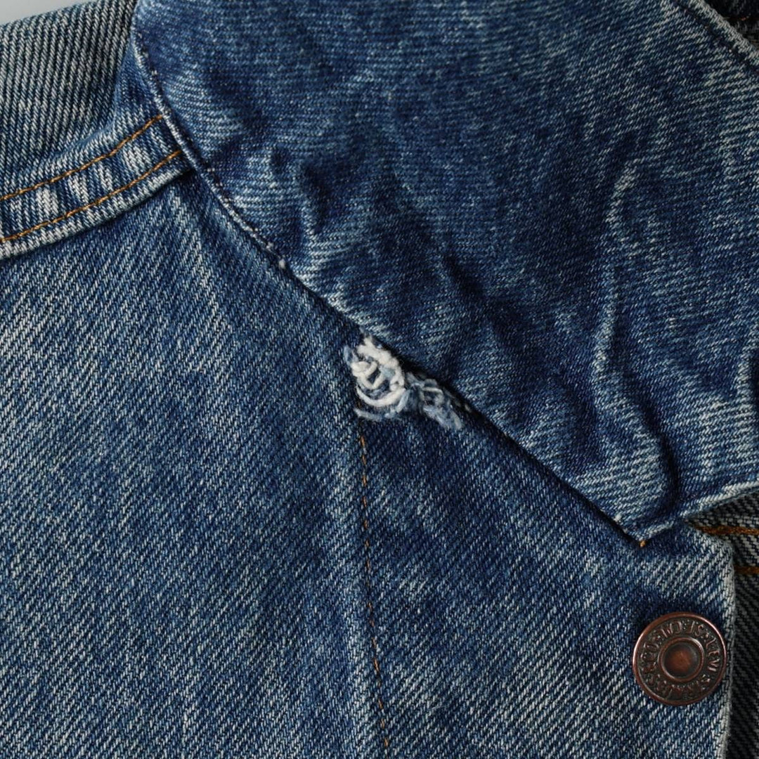90'S Levi's 71506-0216 Denim Jacket, Made in USA, Men's Size L, Vintage unclear blue type Vintage Second Hand