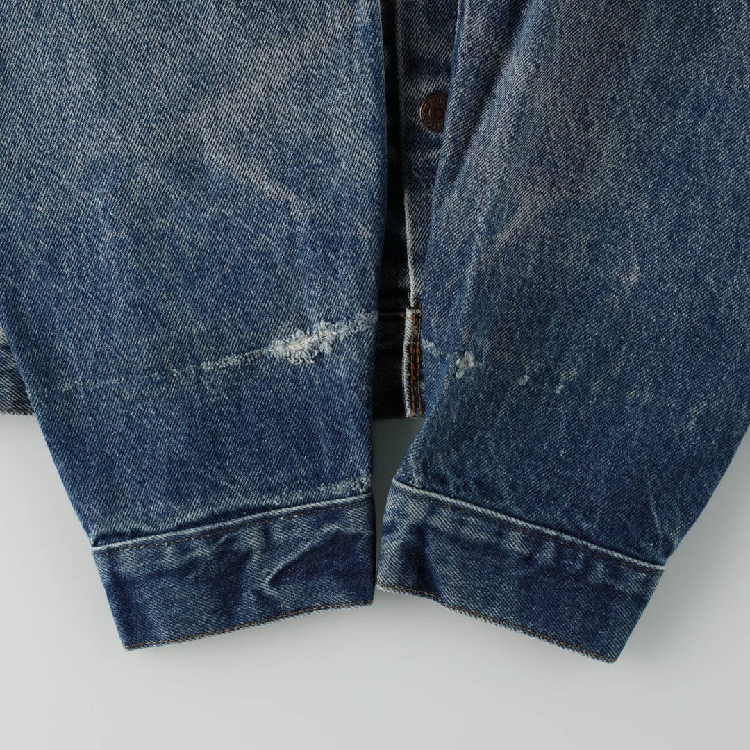 90'S Levi's 71506-0216 Denim Jacket, Made in USA, Men's Size L, Vintage unclear blue type Vintage Second Hand