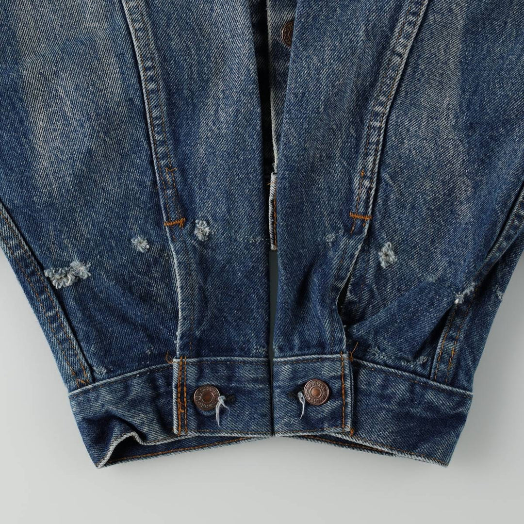 90'S Levi's 71506-0216 Denim Jacket, Made in USA, Men's Size L, Vintage unclear blue type Vintage Second Hand