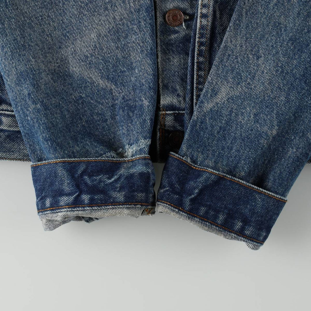 90'S Levi's 71506-0216 Denim Jacket, Made in USA, Men's Size L, Vintage unclear blue type Vintage Second Hand