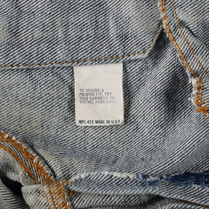 Levi's denim jacket, made in the USA, men's size M unclear blue type Vintage Second Hand