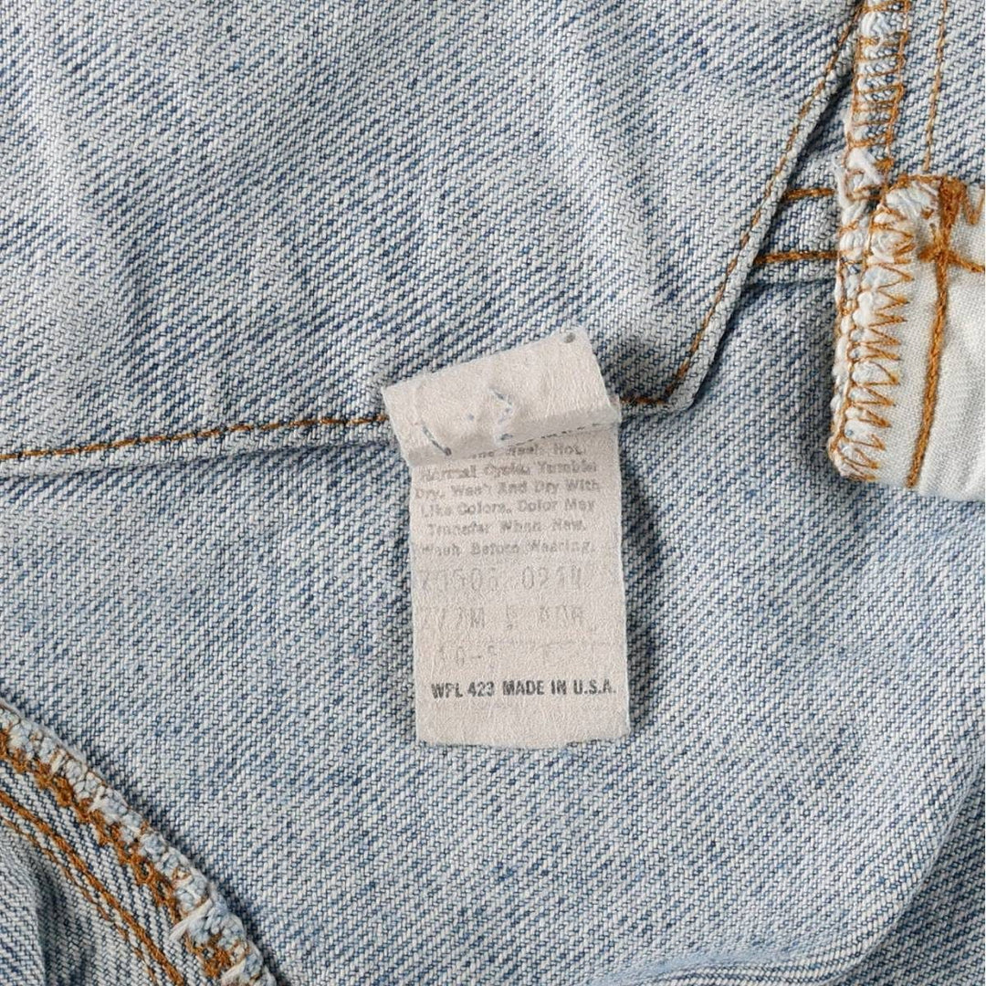 90'S Levi's 71506-0214 Denim Jacket, Made in USA, Men's Size Medium, Vintage unclear Blue type light blue Vintage Second Hand