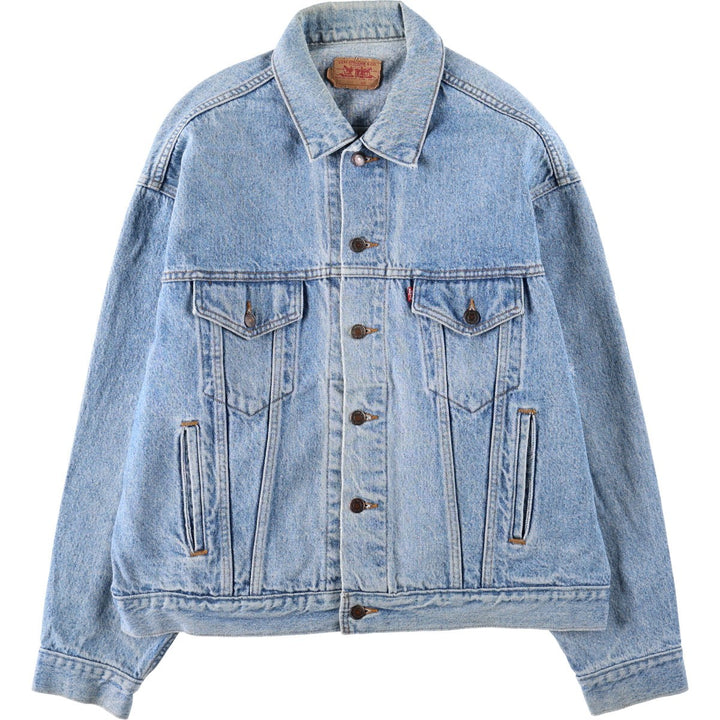 90'S Levi's 70507-4890 denim jacket, denim jacket, made in USA, men's XL size, vintage cotton blue type Vintage Second Hand