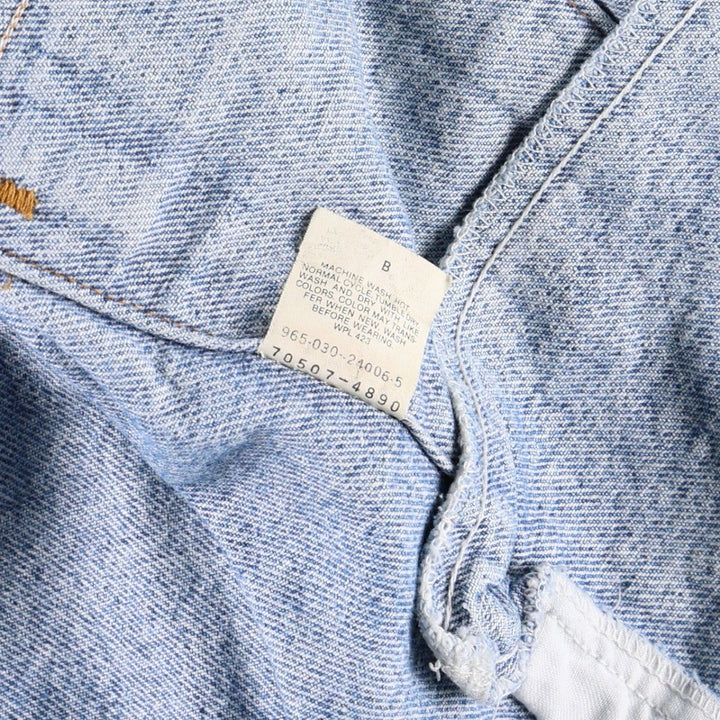90'S Levi's 70507-4890 denim jacket, denim jacket, made in USA, men's XL size, vintage cotton blue type Vintage Second Hand