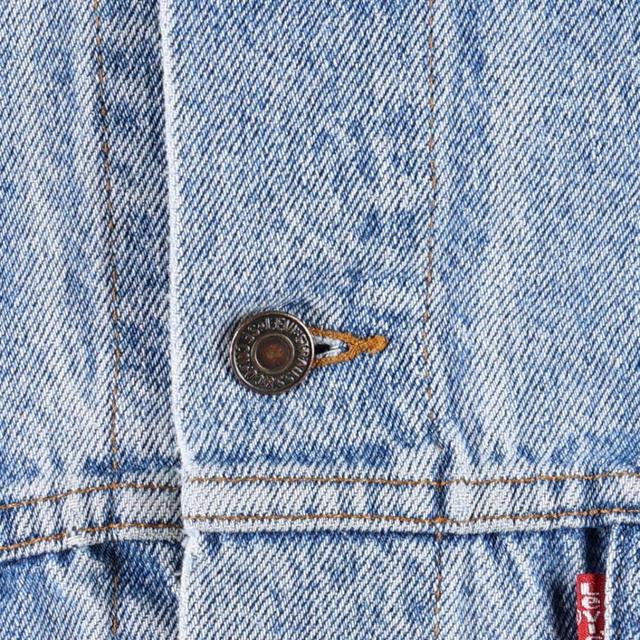 90'S Levi's 70507-4890 denim jacket, denim jacket, made in USA, men's XL size, vintage cotton blue type Vintage Second Hand