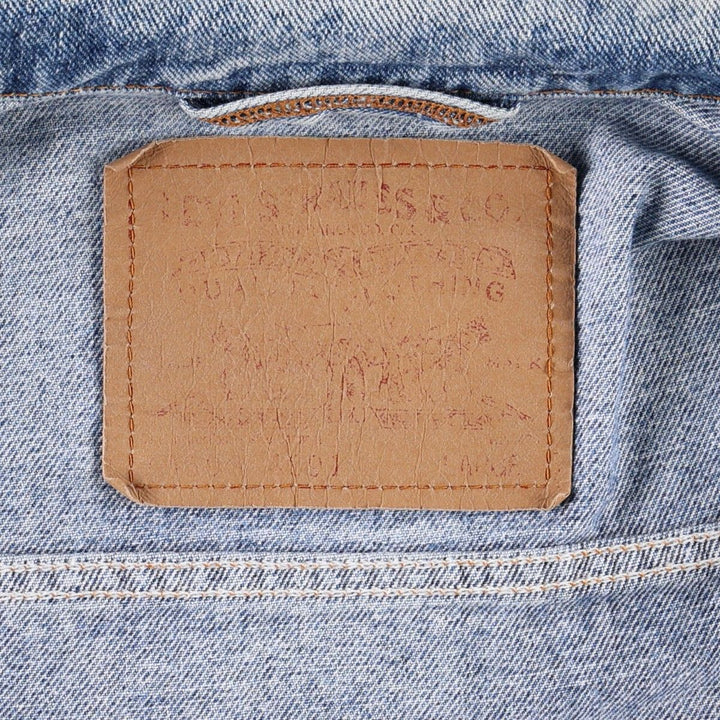1990'S Levi's 70598-4091 Denim Jacket, Made in USA, Men's Size L (approx.), Vintage cotton blue type Vintage Second Hand