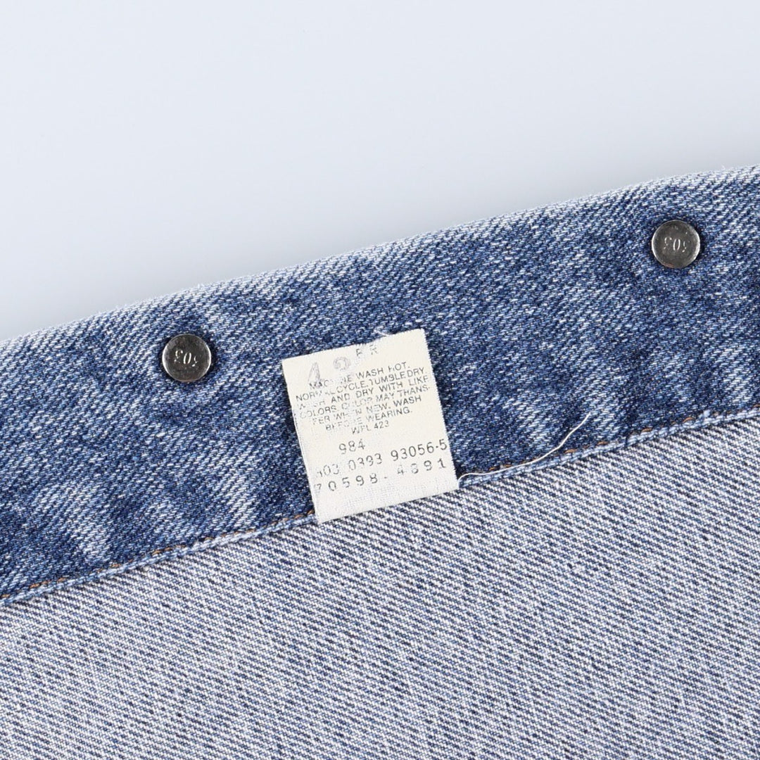 1990'S Levi's 70598-4091 Denim Jacket, Made in USA, Men's Size L (approx.), Vintage cotton blue type Vintage Second Hand