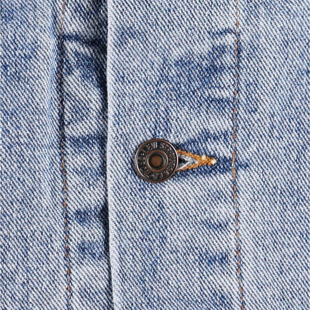 1990'S Levi's 70598-4091 Denim Jacket, Made in USA, Men's Size L (approx.), Vintage cotton blue type Vintage Second Hand