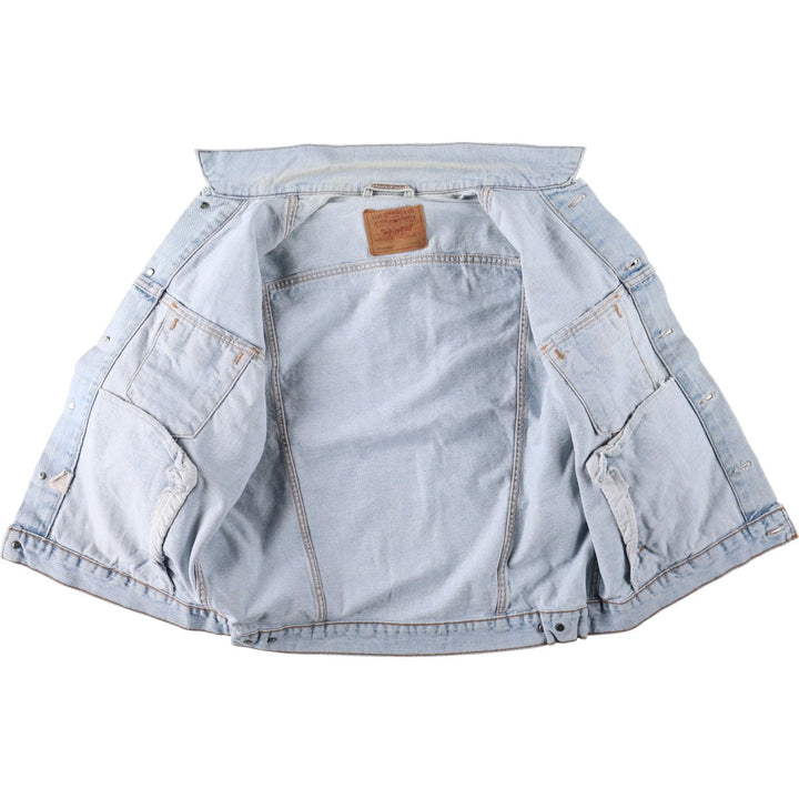 90'S Levi's 70507-4834 Denim Jacket, Men's Size L, Vintage cotton Blue type light blue Vintage Second Hand