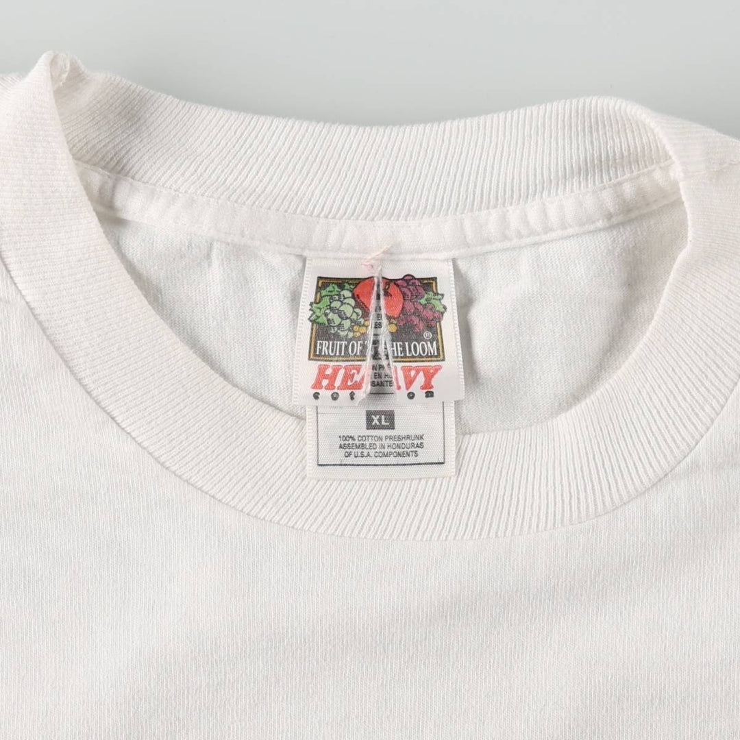 90'S Fruit of the Loom Heavy Cotton Billy Joel Long-Sleeve Band T-Shirt (Men's XL equivalent) cotton white type Vintage Second Hand