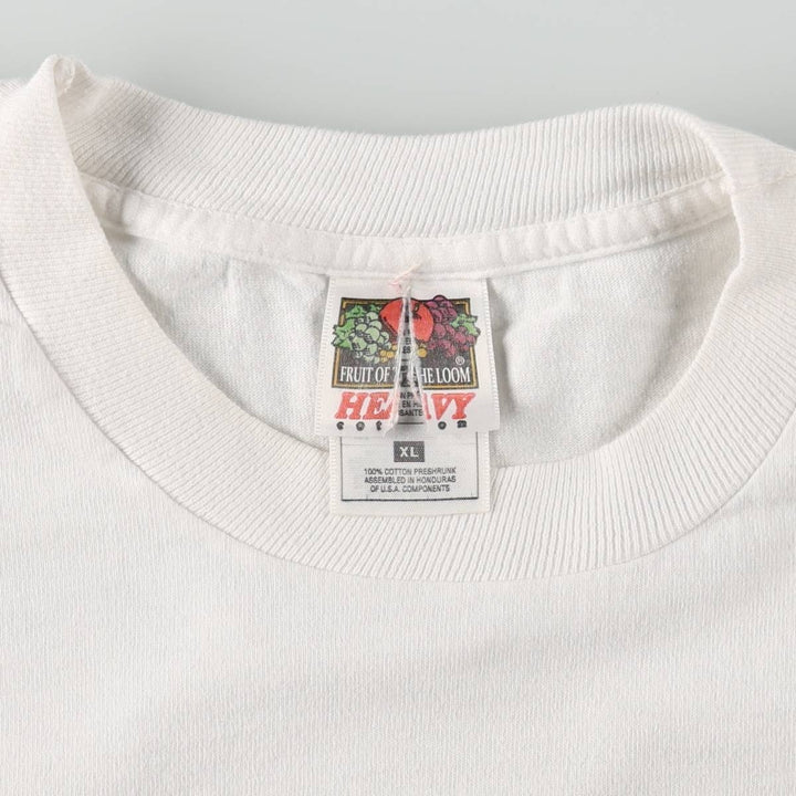 90'S Fruit of the Loom Heavy Cotton Billy Joel Long-Sleeve Band T-Shirt (Men's XL equivalent) cotton white type Vintage Second Hand