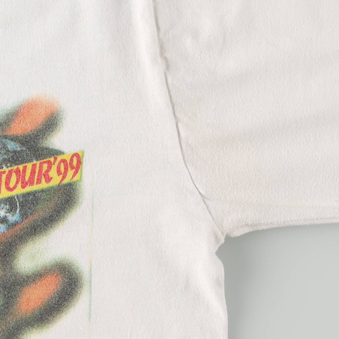 90'S Fruit of the Loom Heavy Cotton Billy Joel Long-Sleeve Band T-Shirt (Men's XL equivalent) cotton white type Vintage Second Hand