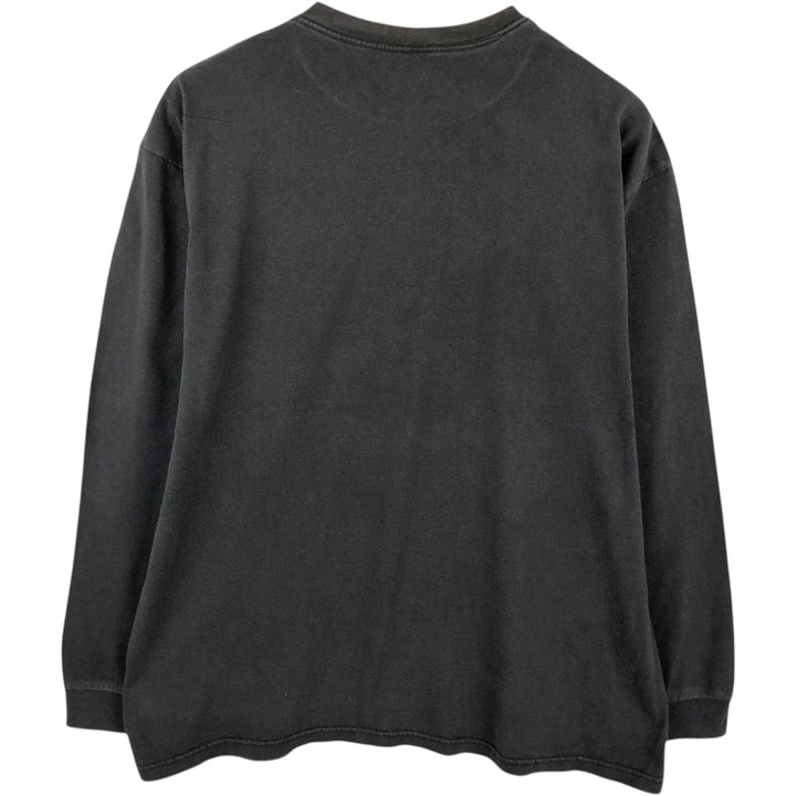 2000'S JENSEN Long-Sleeve T-Shirt, Made in USA, Men's Size XL cotton black type Vintage Second Hand