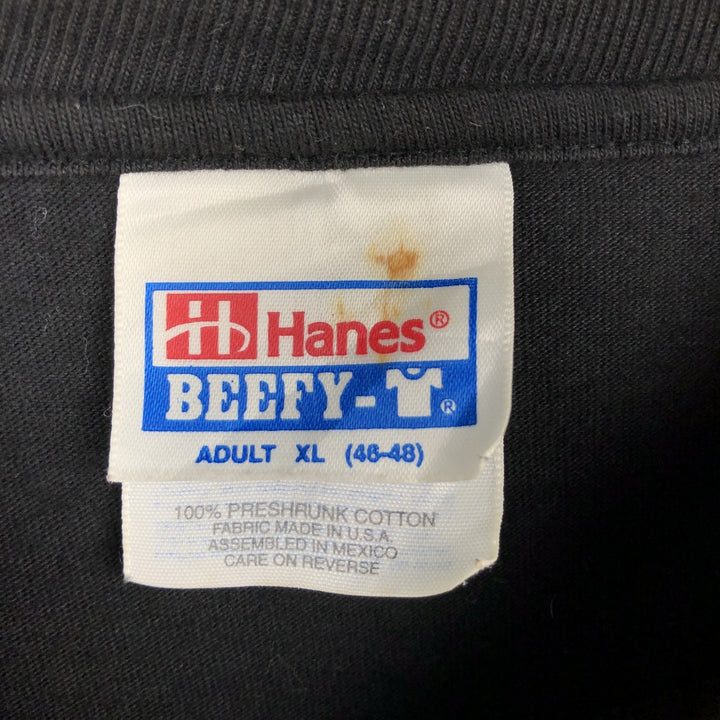 Hanes BEEFY-T SISTER HAZEL Long-Sleeve Band T-Shirt (USA Made, Men's XL equivalent) cotton black type Vintage Second Hand