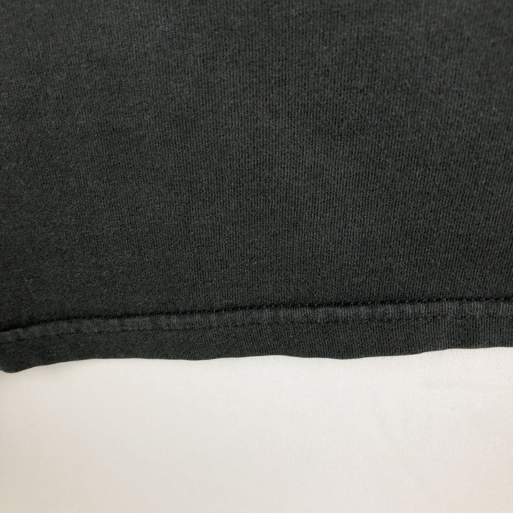 Jerzees Fire Pattern Long-Sleeve T-Shirt (Men's XL equivalent) cotton black type Vintage Second Hand