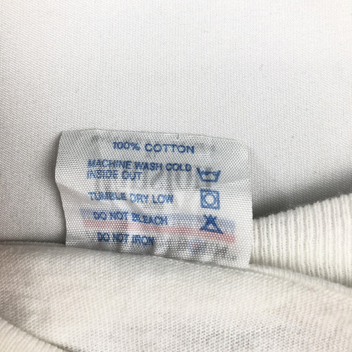 90'S Winston Long-Sleeve T-Shirt, Made in USA, Men's XL (approx.), Vintage cotton white type Vintage Second Hand
