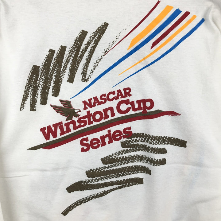 90'S Winston Long-Sleeve T-Shirt, Made in USA, Men's XL (approx.), Vintage cotton white type Vintage Second Hand