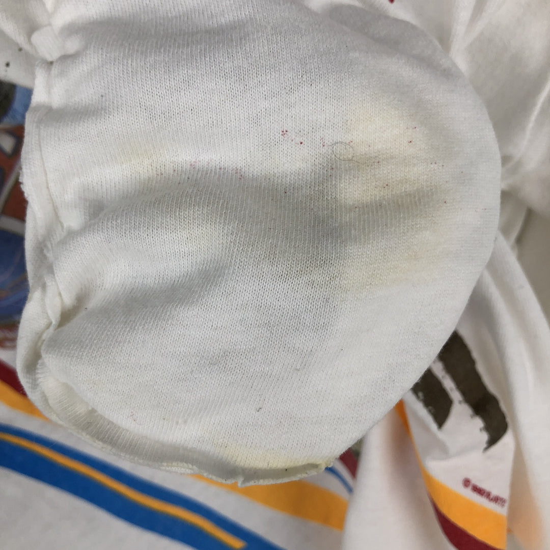 90'S Winston Long-Sleeve T-Shirt, Made in USA, Men's XL (approx.), Vintage cotton white type Vintage Second Hand